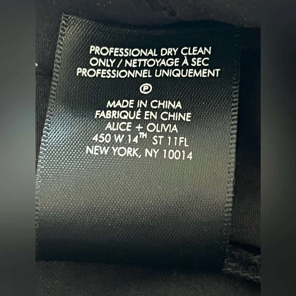 🆕 Alice + Olivia AKERS OVERSIZED CARGO PANT COLOR Black Sz 6 - Picture 16 of 16